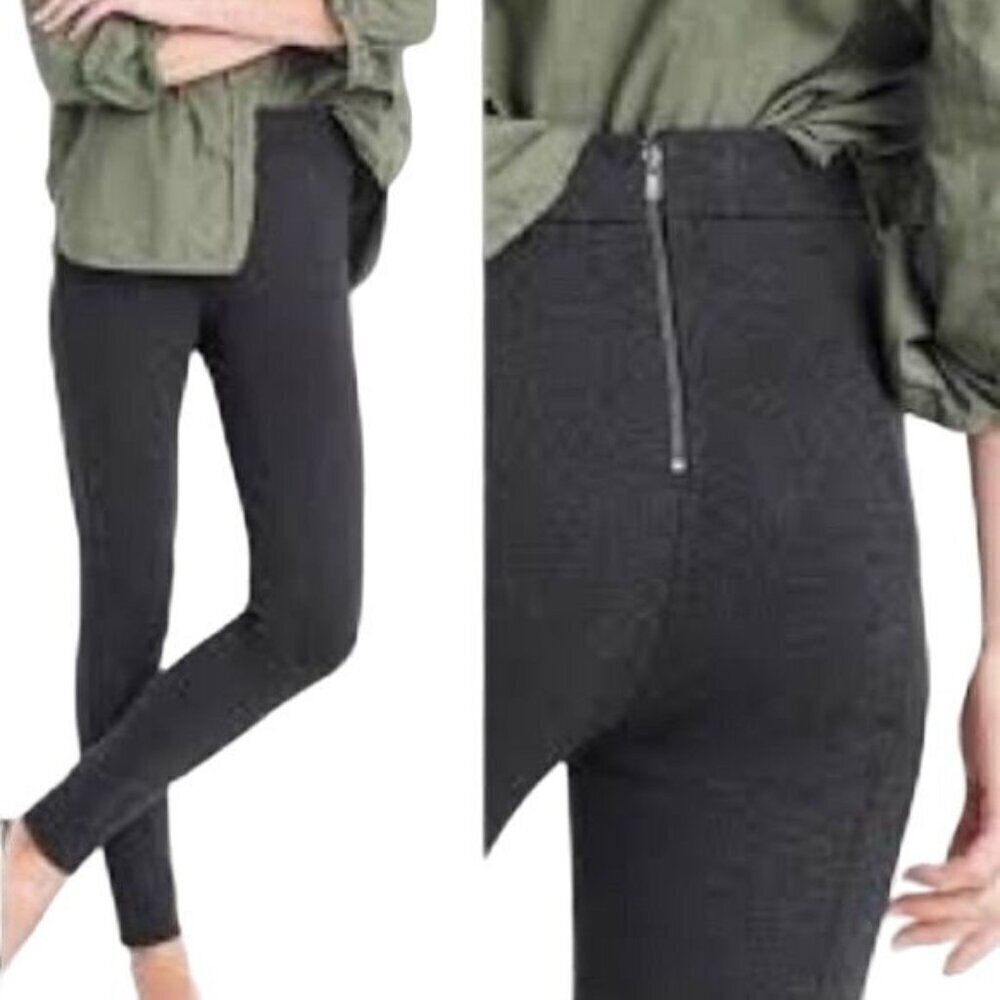 J. Crew Split-hem Pixie Pant in Stretch Ponte Gray Size 8R